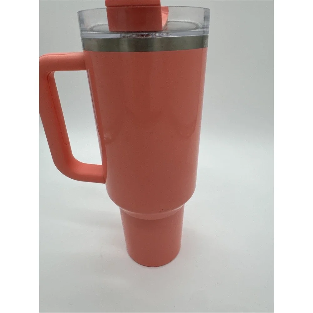 Stanley 40 oz Stainless Steel H2.0 FlowState Tumbler Coral Fixation - Picture 5 of 8